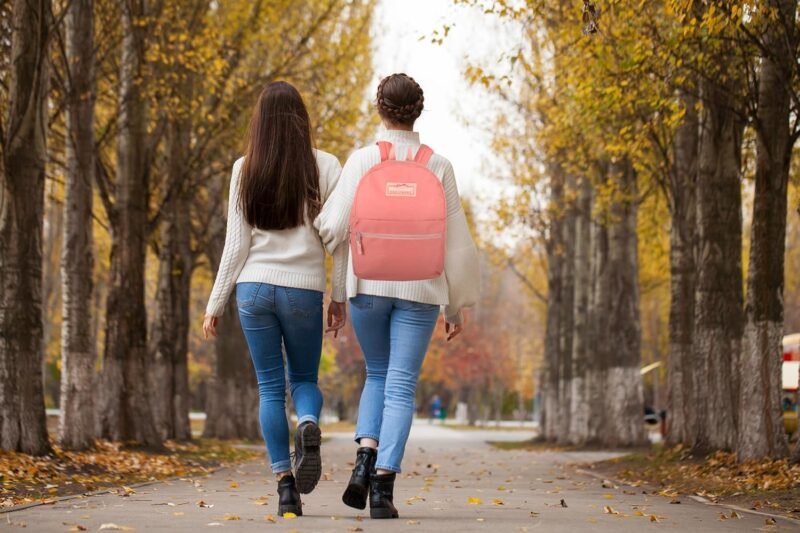 Trail maker Classic 17 inch Backpacks with Adjustable Padded Straps | School Backpacks for Girls, Boys (Coral) - Image 6