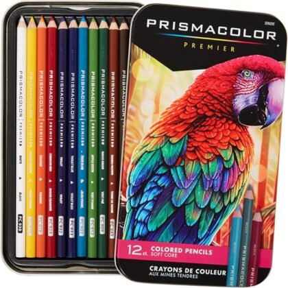 Prismacolor Premier Colored Pencils, Soft Core, Adult Coloring, 12 Pack