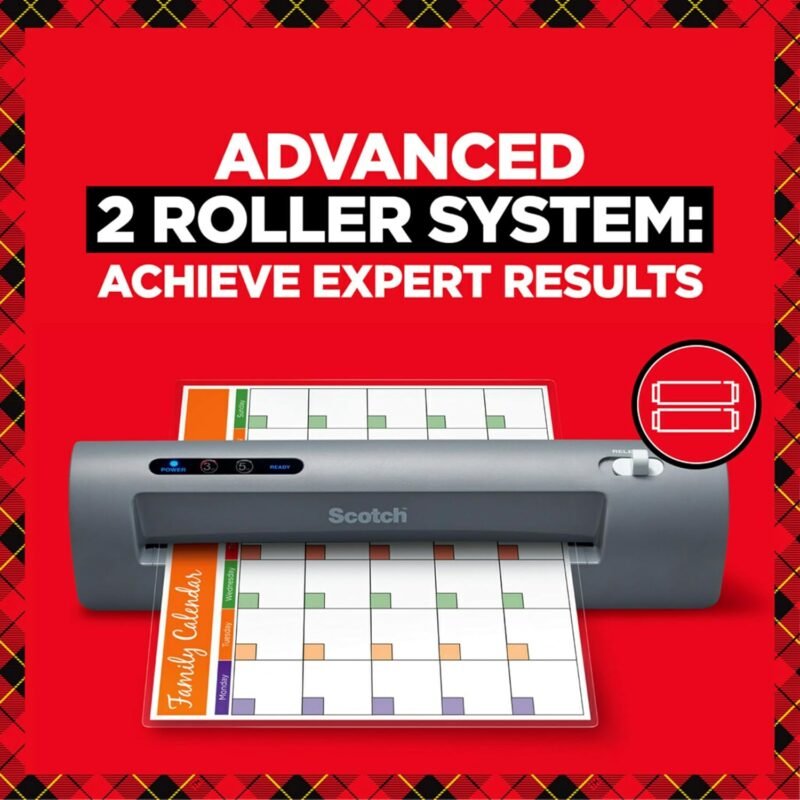 Scotch TL901X Thermal Laminator, 1 Laminating Machine, Gray, Laminate School Assignments and Documents, for Dorm Room or School Supplies, 9 in. - Image 7