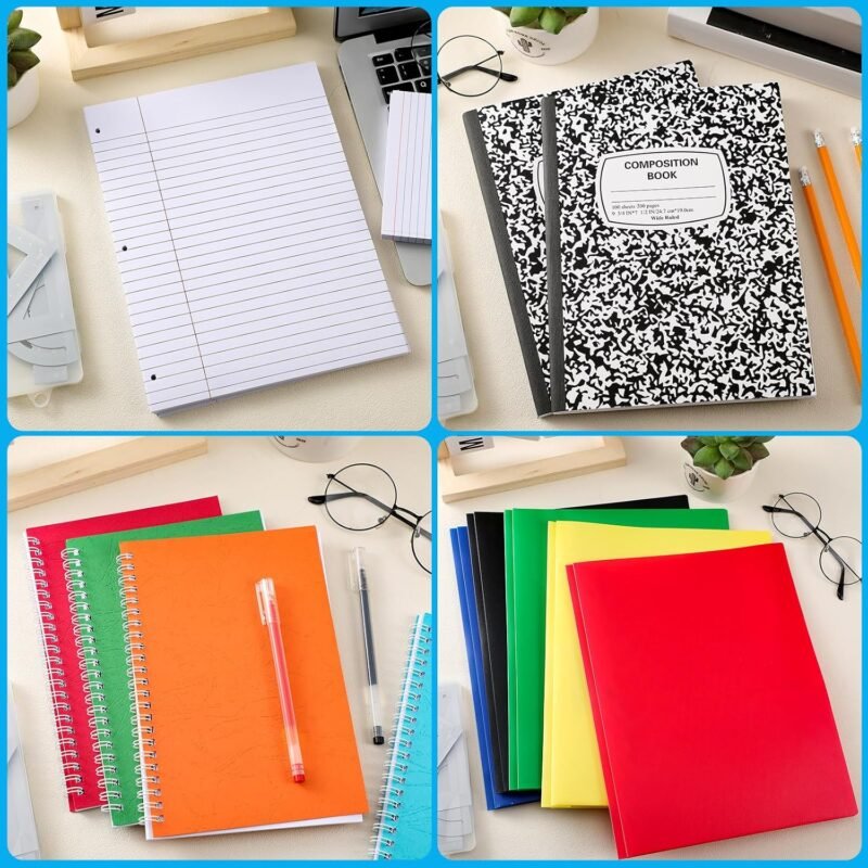 61 Pcs High School Writing Bundle Essential Back to School Supply Kit Essentials Elementary Supplies Set for College Kids Students Freshman - Image 4