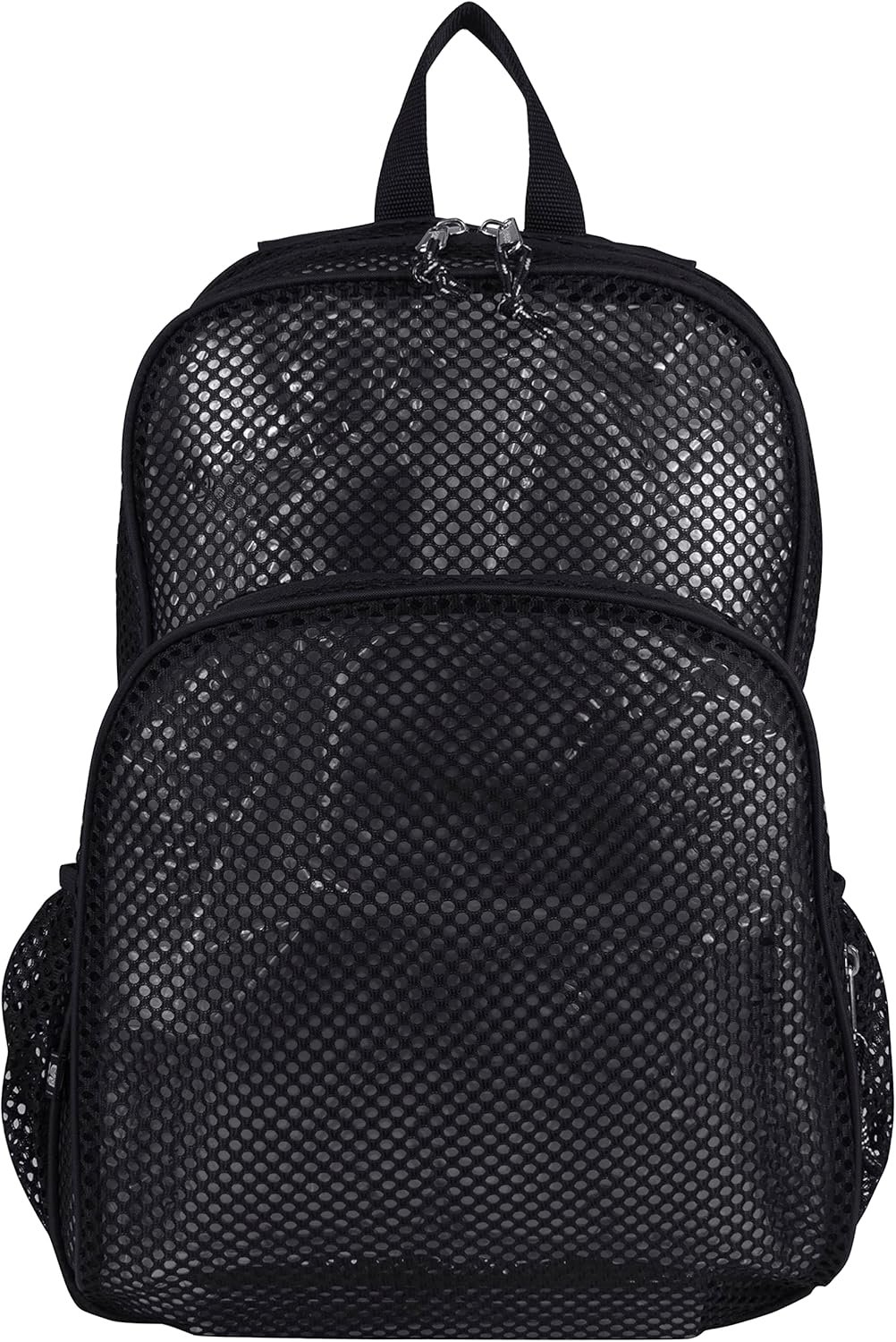 Eastsport Mesh Beach Backpack Lightweight See Through for Travel, College, Swim, Gym Bag, Black - Image 6