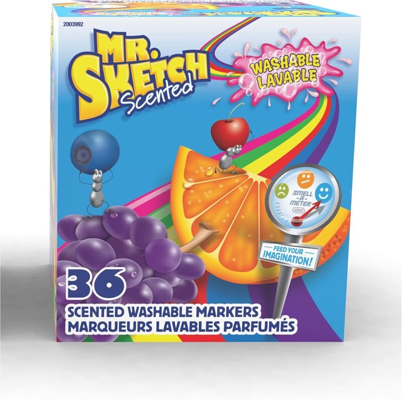 Mr. Sketch Scented Washable Markers, Chisel Tip Marker, Assorted Colors, 36 Count - Image 7