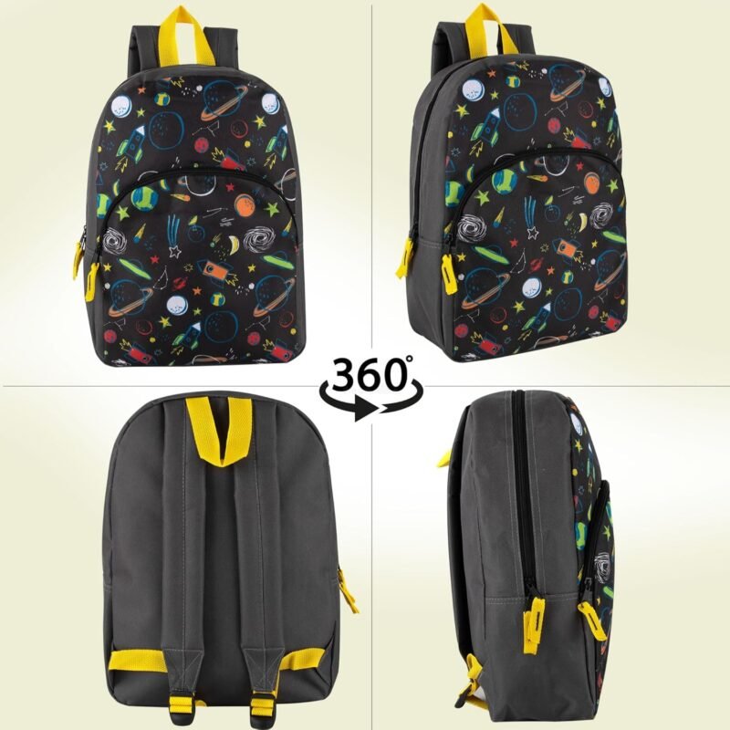 Trail maker 15 Inch Kids Backpacks for Boys & Girls | Preschool, Kindergarten, Elementary School Backpacks with Adjustable, Padded Straps (Stellar Space) - Image 4