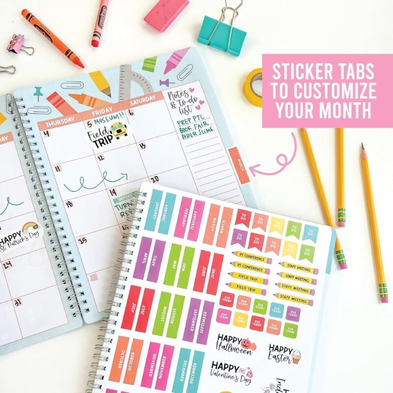Hadley Designs Teacher Planner 2025-2026 – Undated Teacher Planners, Homeschool Lesson Planner Book For Teachers Must Haves, Lesson Plan Book For Teachers Classroom Supplies & Appreciation Gifts - Image 7