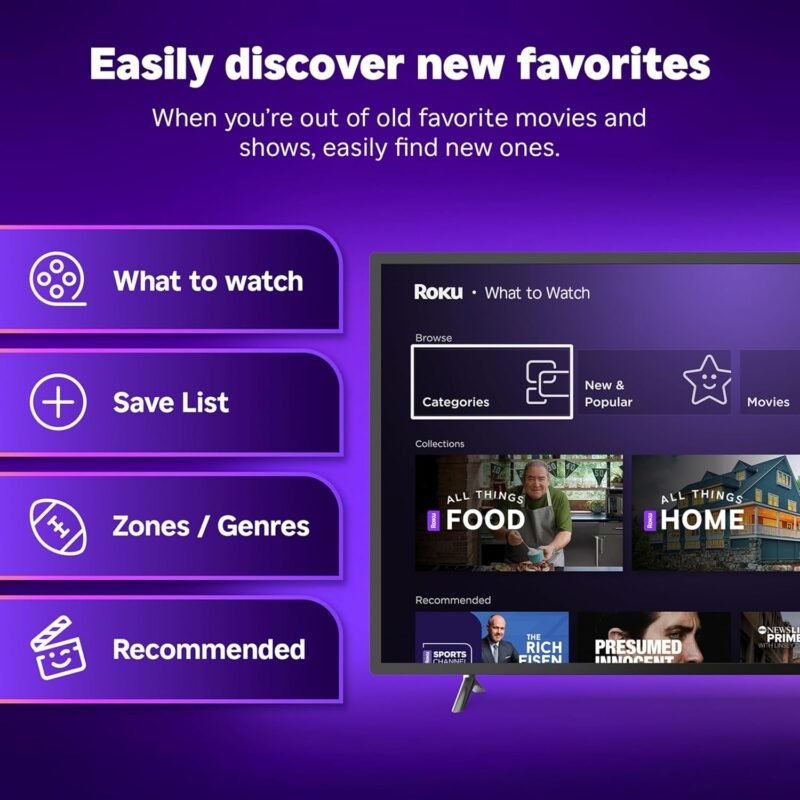 Roku Streaming Stick 4K - HDR & Dolby Vision Roku Streaming Device for TV with Voice Remote & Long-Range Wi-Fi - Free & Live TV - Image 8