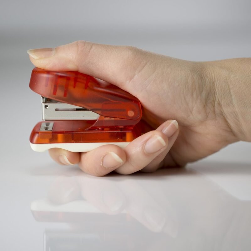 Officemate Mini Stapler with 1000 Standard Staples, Comes in Assorted Colors - Red/Blue/Green/Purple (97753) - Image 8
