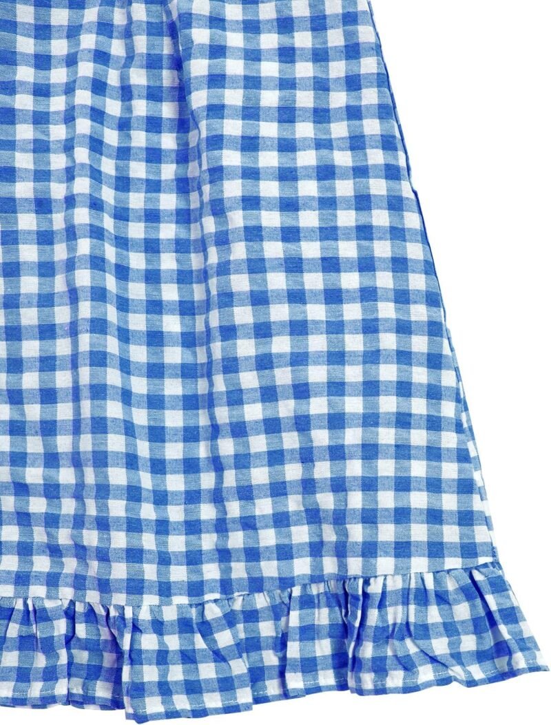 Floerns Women's Gingham Print tie Shoulder Sleeveless Ruffle Hem cami Dress - Image 6