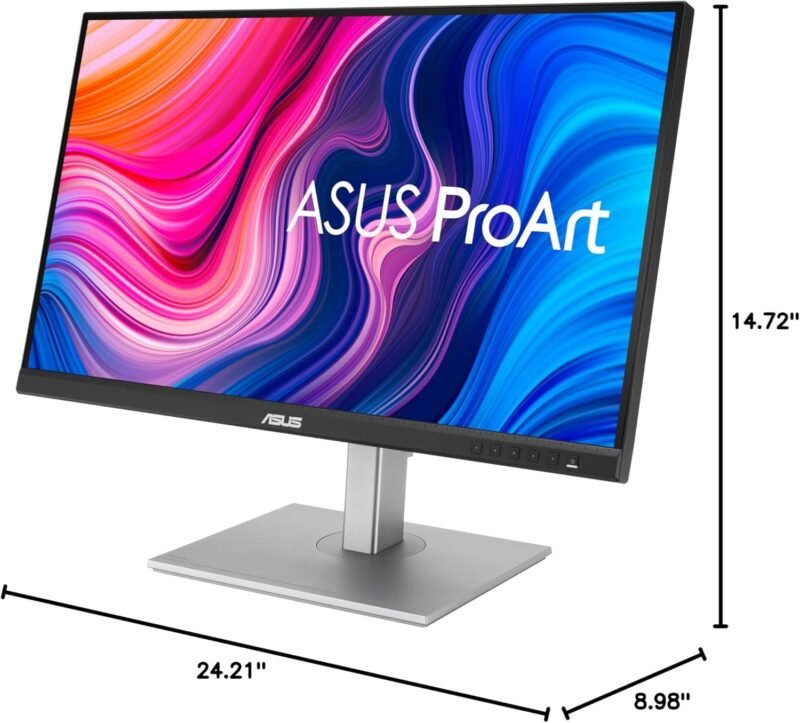ASUS ProArt Display 27" Monitor PA278CV - WQHD (2560 x 1440), IPS, 100% sRGB, 100% Rec. 709, ΔE < 2, Calman Verified, USB Hub, USB-C, DisplayPort Daisy-chaining, HDMI, Eye Care, Height Adjustable - Image 16
