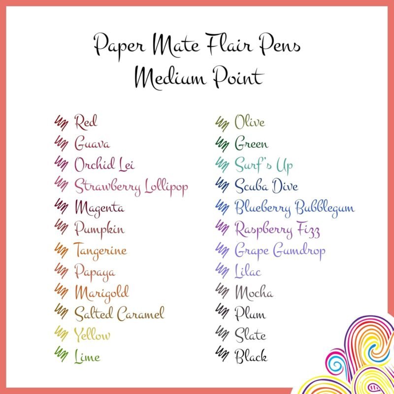 Paper Mate Flair Felt Tip Pens | Medium Point (0.7 mm) Marker Pens | Assorted Candy Pop Colouring Pens | for Kids & Adult Colouring, Journalling & More | 24 Count - Image 8