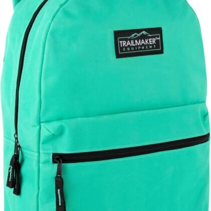 Trail maker Classic 17 inch Backpacks with Adjustable Padded Straps | School Backpacks for Girls, Boys (Aqua)