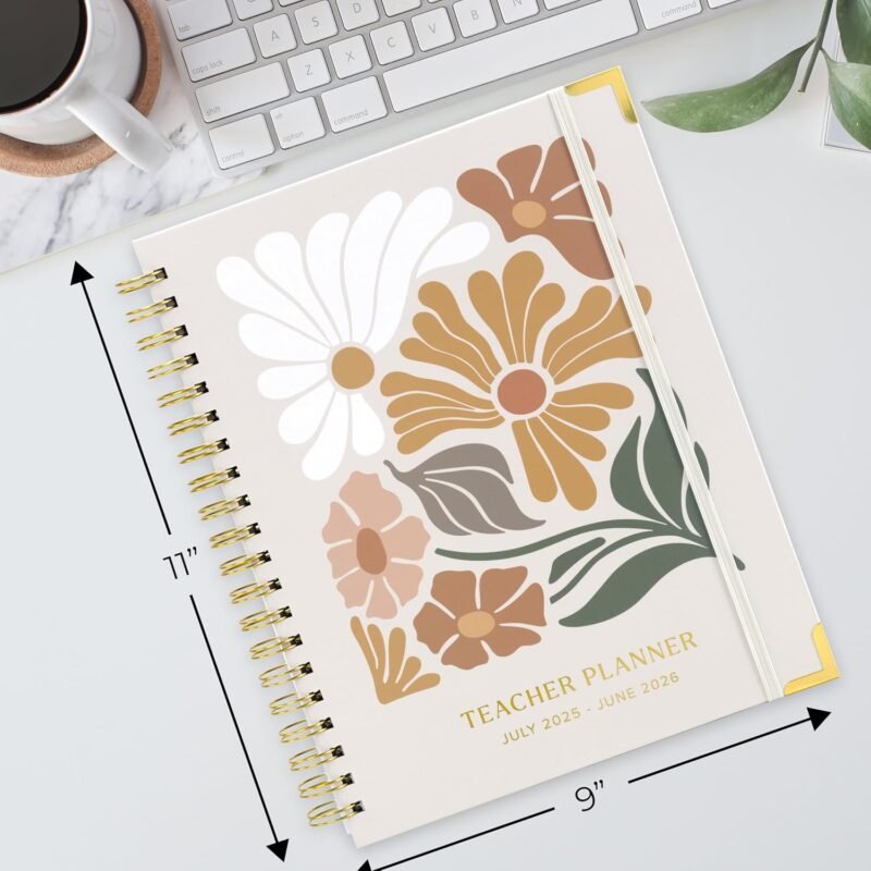 Aesthetic Teacher Planner For The 2025-2026 Academic School Year - Your All Incl. 8.5" x 11" Lesson Plan Book Supplies - Easily Organize Your Daily, Weekly & Monthly Classroom/Homeschool Schedule - Image 7