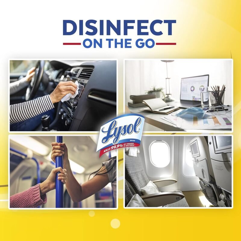 Lysol Disinfecting Handi-Pack Wipes, Lemon and Lime Blossom, 480 Count - Image 4