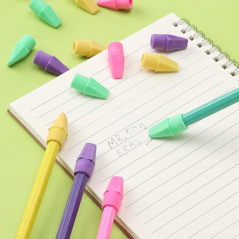 Mr. Pen Erasers for Pencils, 120 Pack, Pencil Top Erasers, Eraser Caps, Kids, Cap Tops, Topper Erasers. Ereaser - Image 6