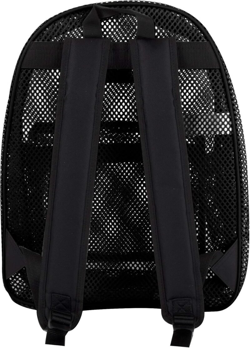 Summit Ridge Mesh Backpacks for Kids, Adults, School, Beach, and Travel, Colorful Transparent Mesh Backpacks with Padded Straps - Image 5