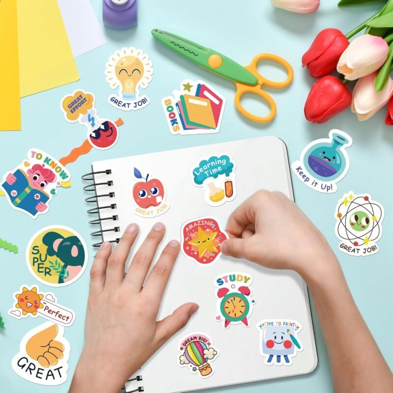 OHOME Back to School Supplies | 480 PCS Vinyl Teacher Reward Motivational Stickers for Kids - Teacher Must Haves Supplies Stuff Essentials Games Toys Gifts for First Day of School Classroom Students - Image 3