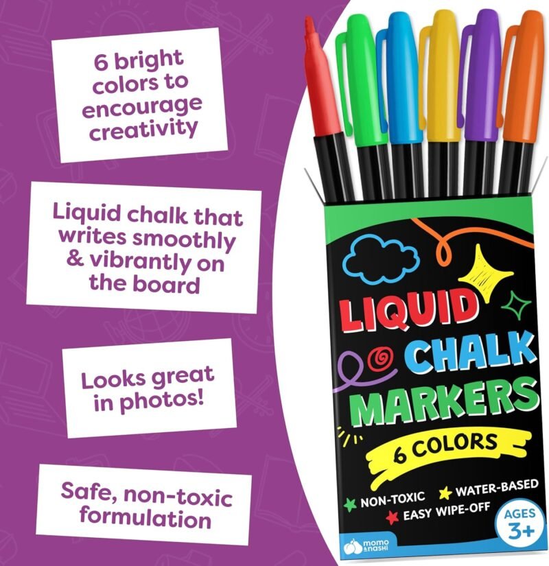 My First Day of School Sign Board with Liquid Chalk Markers - 14”x11” Double-Sided & Reusable - First and Last Day - Back to School Board for Kindergarten, Preschool - Image 3
