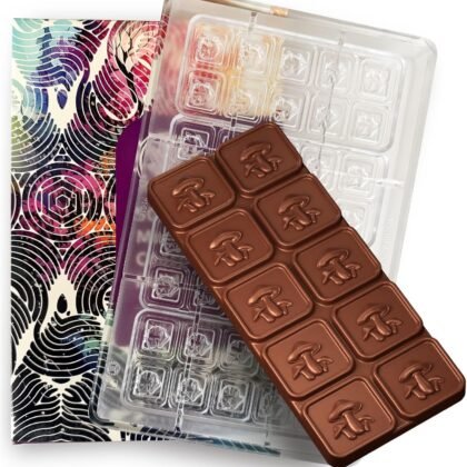 Mushroom, Polycarbonate Chocolate Mold, 50mL (65 gram), 10 Piece Bar