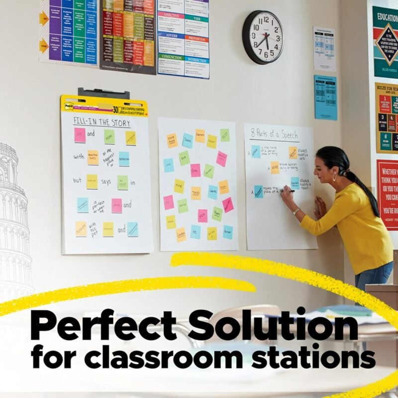 Post-it Super Sticky Easel Pad 25 x 30 Inches 30 Sheets/Pad 2 Pads (560) Large White Grid Premium Self Stick Flip Chart Paper Super Sticking Power - Image 9