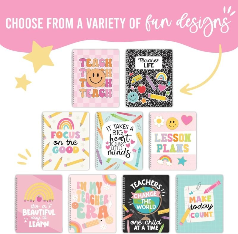 Hadley Designs Teacher Planner 2025-2026 – Undated Teacher Planners, Homeschool Lesson Planner Book For Teachers Must Haves, Lesson Plan Book For Teachers Classroom Supplies & Appreciation Gifts - Image 3