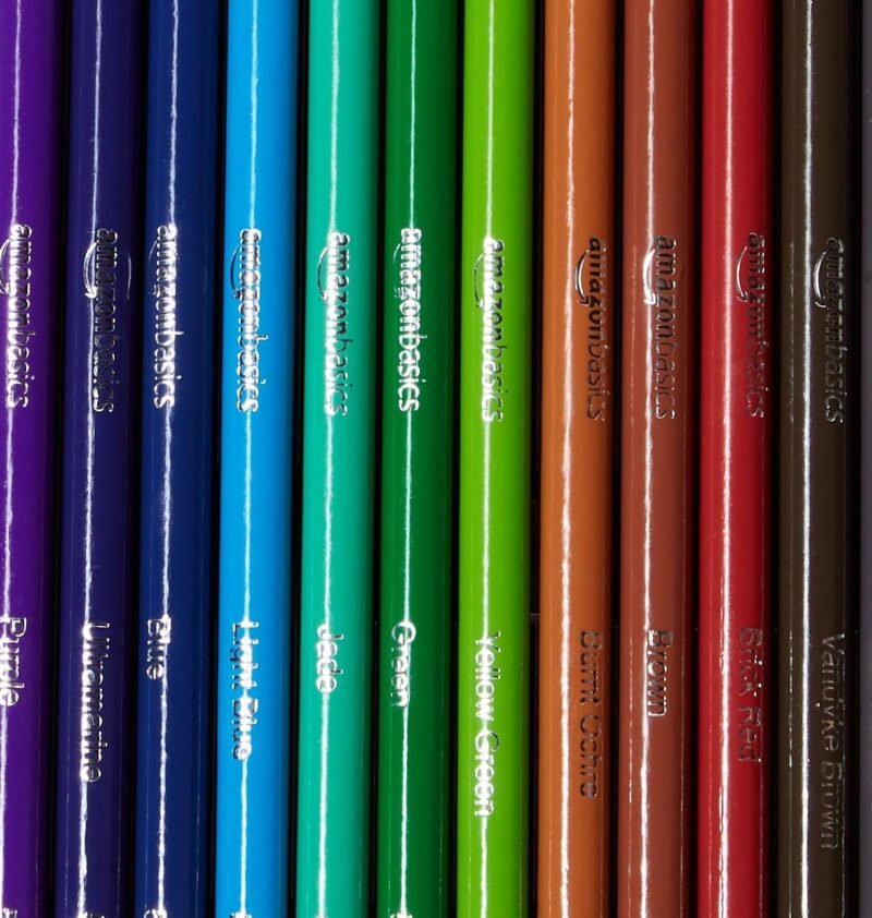Amazon Basics Colored Pencils for Coloring and Drawing, Premium, Soft Core, Back to School Supplies, 24 Count (Pack of 1), Multicolor - Image 4