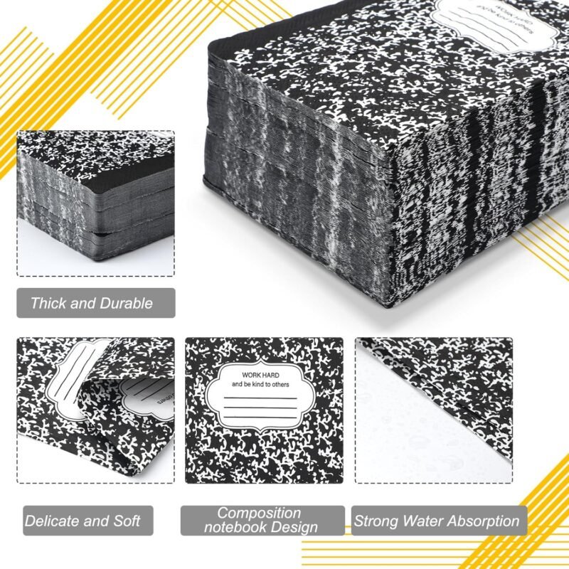 100 Pcs Back to School Paper Napkins Composition Notebook Disposable Season Dinner Napkins Table Decoration for First Day of School Party Supplies - Image 3