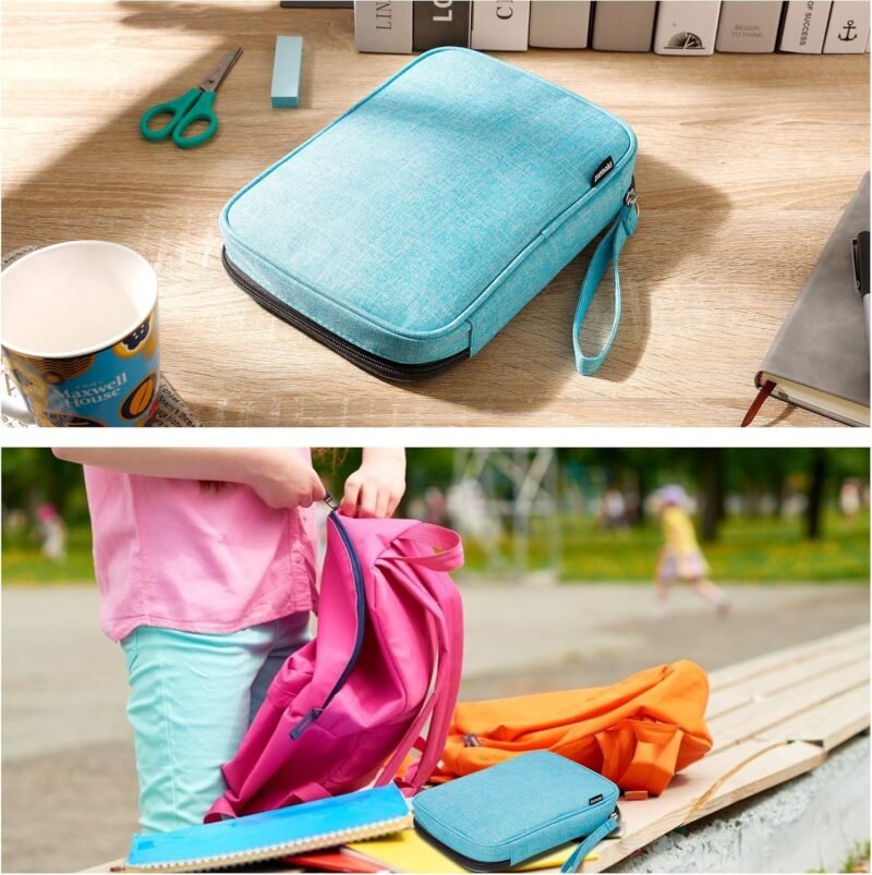 Zannaki Big Capacity Storage Pouch Marker Pen Pencil Case Simple Stationery Bag Box Art Tool & Sketch Storage Boxes for Bullet Journal Middle High School Office College Student Girl Women Adult Teen - Image 6