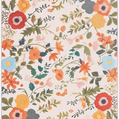 Floral Clipboard, Watercolor Wildflower Wooden Clip Boards for Women Office Classroom Teacher Student Nurse Doctor, Floral Office Supplies, Standard A4 Letter Size 9x12.6 Inch