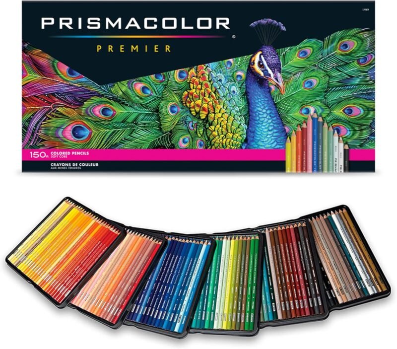 Prismacolor Premier Colored Pencils Soft Core 150 Count Ultra-Smooth Durable Vibrant Colors
