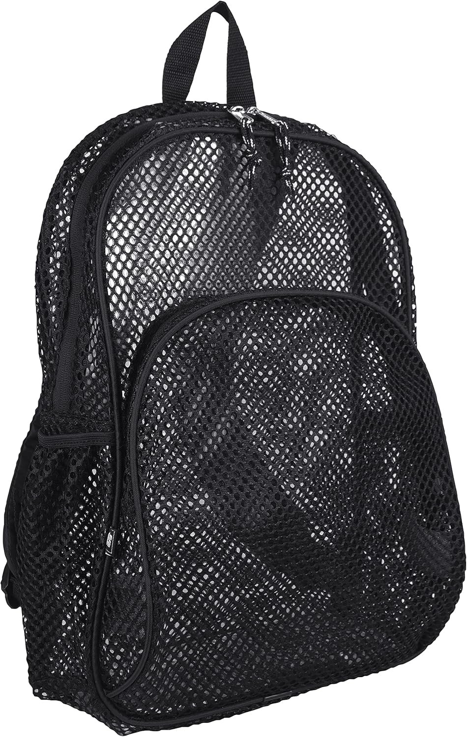 Eastsport Mesh Beach Backpack Lightweight See Through for Travel, College, Swim, Gym Bag, Black