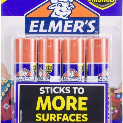 Elmer’s Extra Strength School Glue Sticks, Washable, 6 Grams, 4 Count