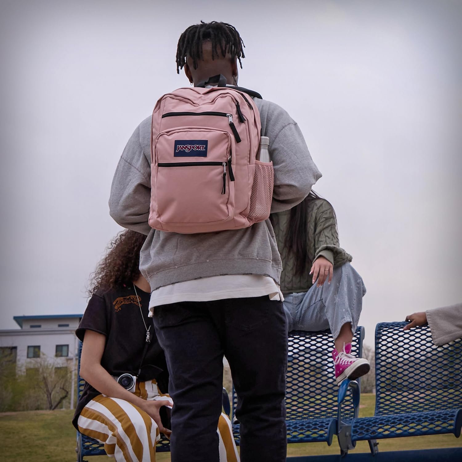JanSport Laptop Backpack - Computer Bag with 2 Compartments, Ergonomic Shoulder Straps, 15” Laptop Sleeve, Haul Handle - Five A Day Cream - Image 4
