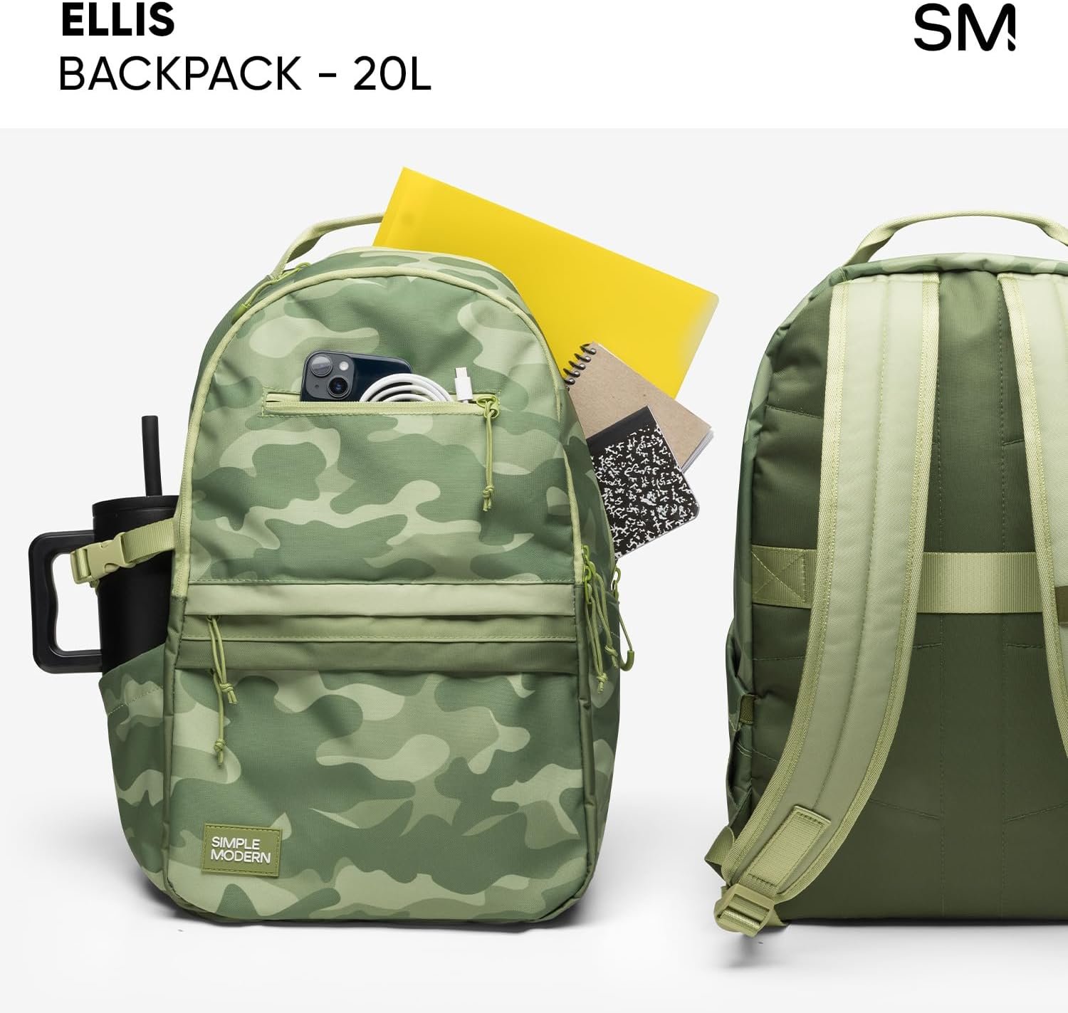 Simple Modern Ellis Backpack for School | Elementary Middle and High School Bookbag for Kids and Teens | Girls and Boys | 80s Mix - Image 6