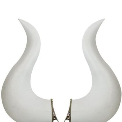 White Horn Clips for Bowsette Albedo Cosplay Costume Halloween Headwear Hair Clip Hairpin Anime Merch Prop Accessory