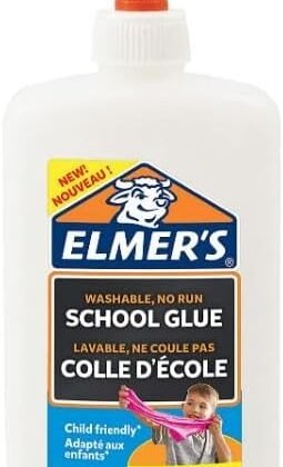 Elmer's White PVA Glue | 225 mL | Washable and Kid Friendly | Great for Making Slime and Crafting