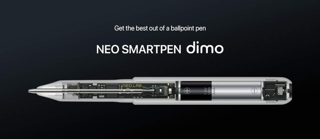 dimo Bluetooth Digital Pen with 2 GB Internal Memory Digitize Handwriting for iOS and Android, Compatible with Neo Studio App and Neo Notebooks - Black - Image 5