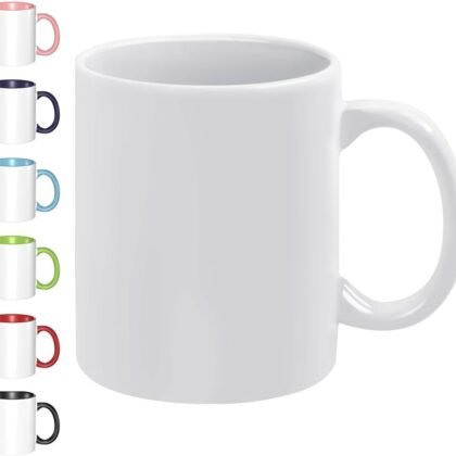 Custom Coffee Mugs with Pictures Personalized with Photo Text Logo Customized Coffee Mug - Customizable Mug Gifts for Mom, Best Friend, Christmas 11oz, White,1PCS