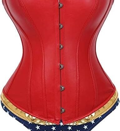 Women Sexy Cosplay Costume Wonder Women Corset and Shorts Set¡­