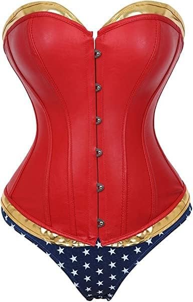 Women Sexy Cosplay Costume Wonder Women Corset and Shorts Set¡