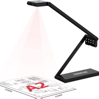 13 MP USB Document Camera for Teacher Teaching Finance Office, 4K UHD A2 Size Capture, with Dual Mode LED Fill Light and Auto Focus, Distance Learning Network, Remote Work, Classroom Use