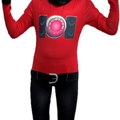 TV Camera Costume for Kids TV Man Camera Man Jumpsuit Cosplay Video Game Costumes Halloween Clothing