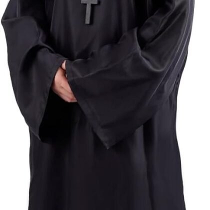 Nun Costume for Women Scary Men Halloween Costumes Plus Size Adult Evil the Nun Outfit Cosplay Party Habit Suit Set