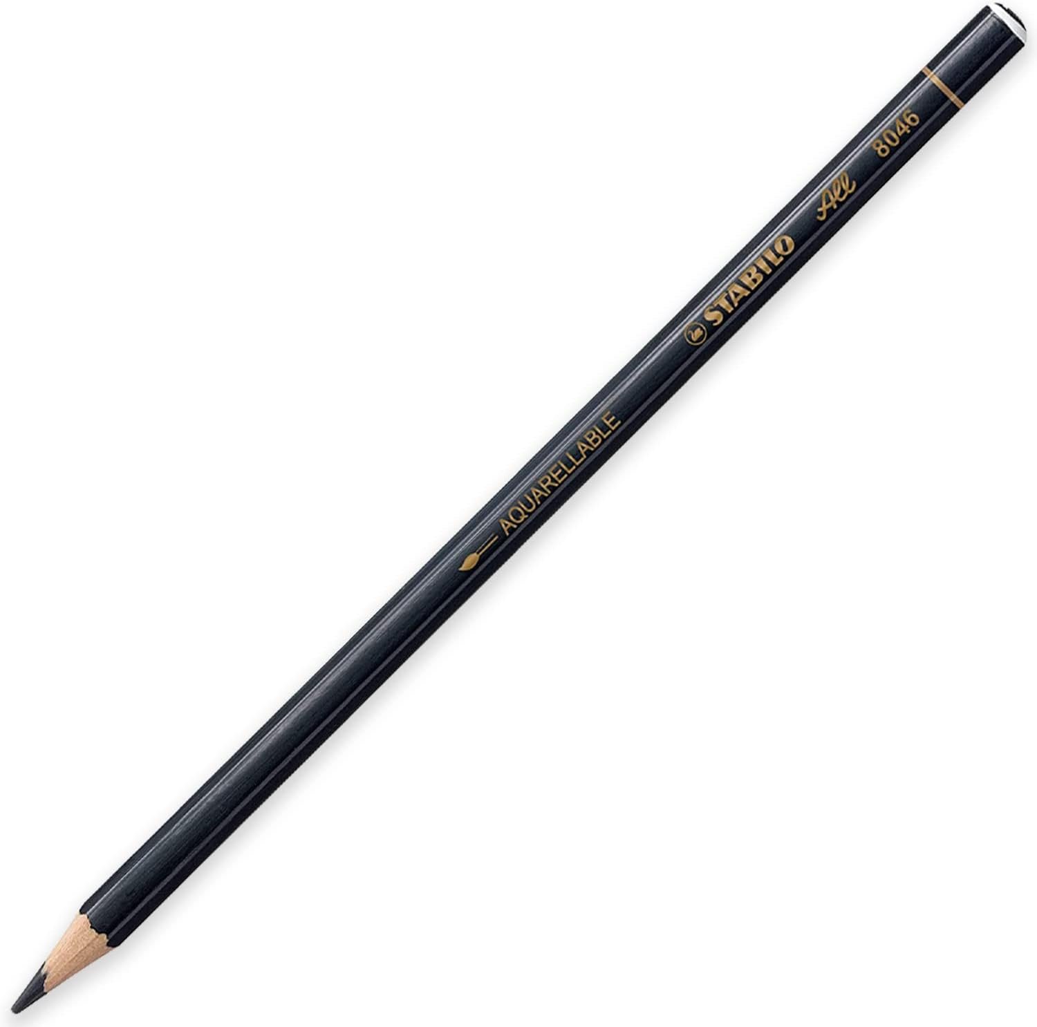 STABILO Coloured Pencil for Almost All Surfaces All - Pack of 2 - Black & White + Legacy Eraser - Image 2