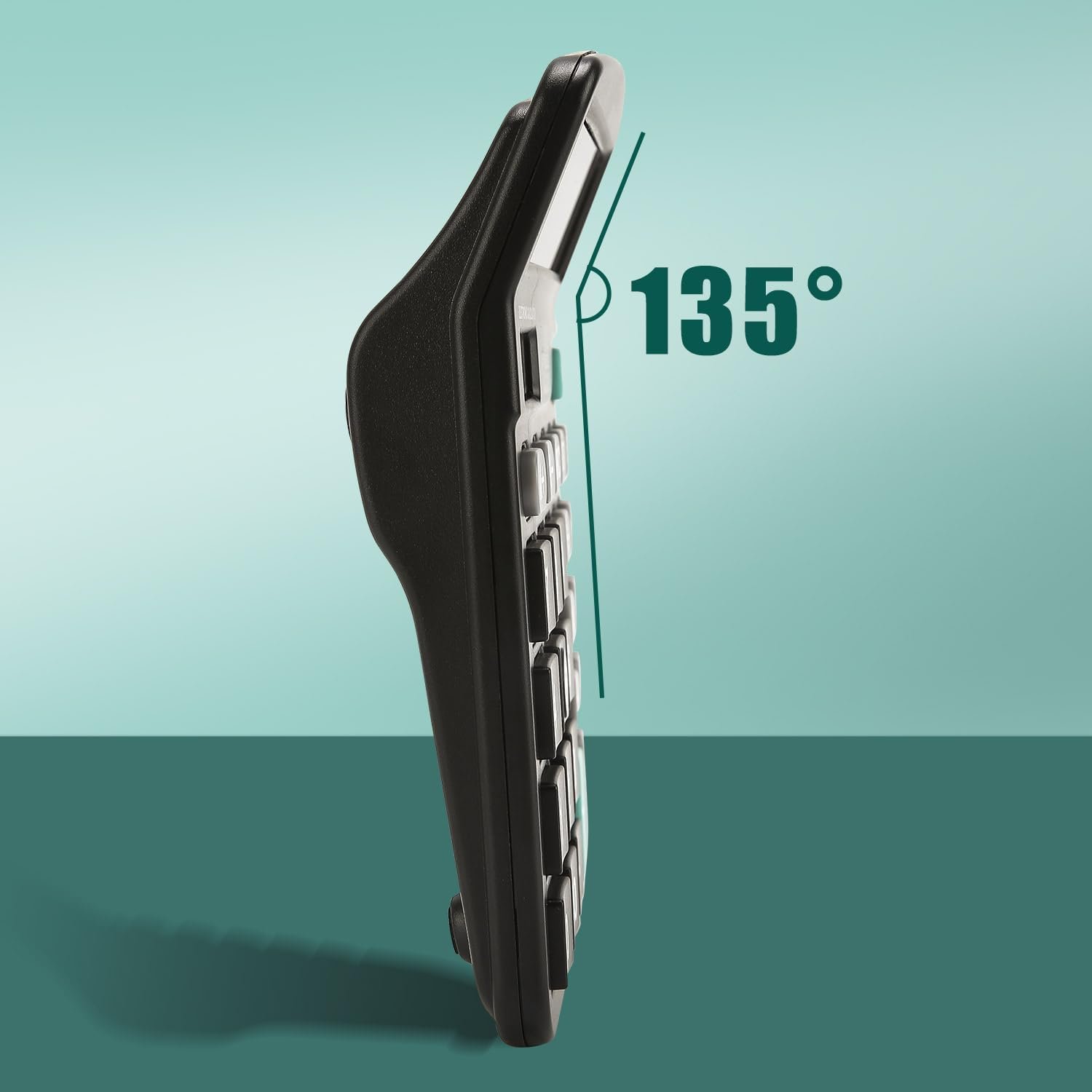 M&G Desk Calculator 12 Digit Office Calculators with Large LCD Display, Dual Solar Power and Battery, Recessed Big Button Calculator for Office Home School (Black) - Image 9