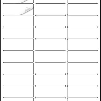 Methdic Address Labels 1" x 2-5/8" 900 Labels Sticker Paper for Laser/Ink Jet Printer Mailing Labels 8.5"×11" White 30 per Sheet