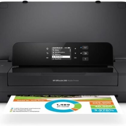 HP OfficeJet 200 Wireless Mobile Printer - Black, Battery included (CZ993A)