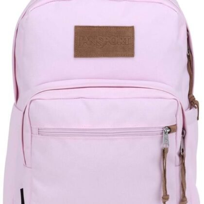 JanSport Right Pack Premium Backpack - Daypack with 15" Laptop Sleeve, Main Compartment, Water Bottle Pocket, Pink Ice