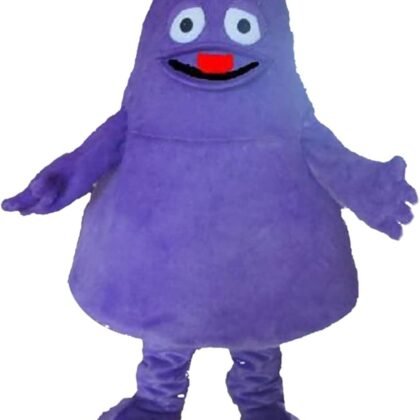 New Grimace Purple Monster Mascot Costume Adult Size Mascotte Mascota Carnival Party Cosply Costume Fancy Dress Suit