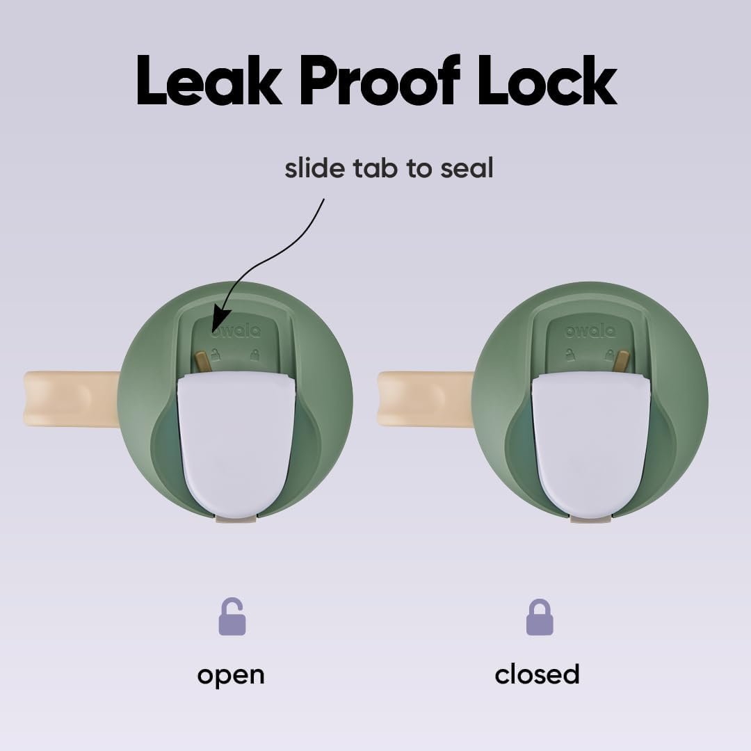 Owala FreeSip Tumbler - Stainless Steel - 40-oz. - Green (Eucalyptus) - Image 3