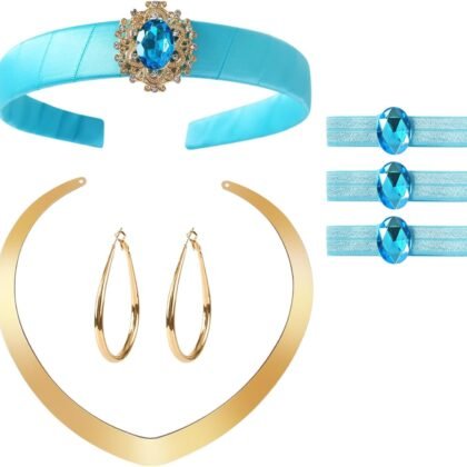 Women Princess Costume Accessories Headband Hair Ties Girls Dress Up Halloween Cosplay Party Supplies