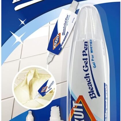 Bleach Pen,Bleach Pen for Clothing,bleach gel Pen,Stain Remover Pen, Mold Stain Remover Gel Cleaner, Clothing bleached DIY design, Travel Accessories, Lnstantly Remove Stains(Milky white) 1PCS.